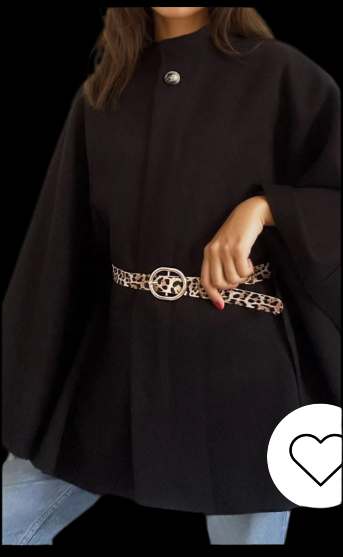 ✨ nouvelle, collection 🍁 Manteau cape chic Attention la ceinture est petite en taille pas de panique, vous pouvez mettre une ceinture fine de votre choix et de votre taille.
Tailles : 36 au 48
Composition : 100 % polyester