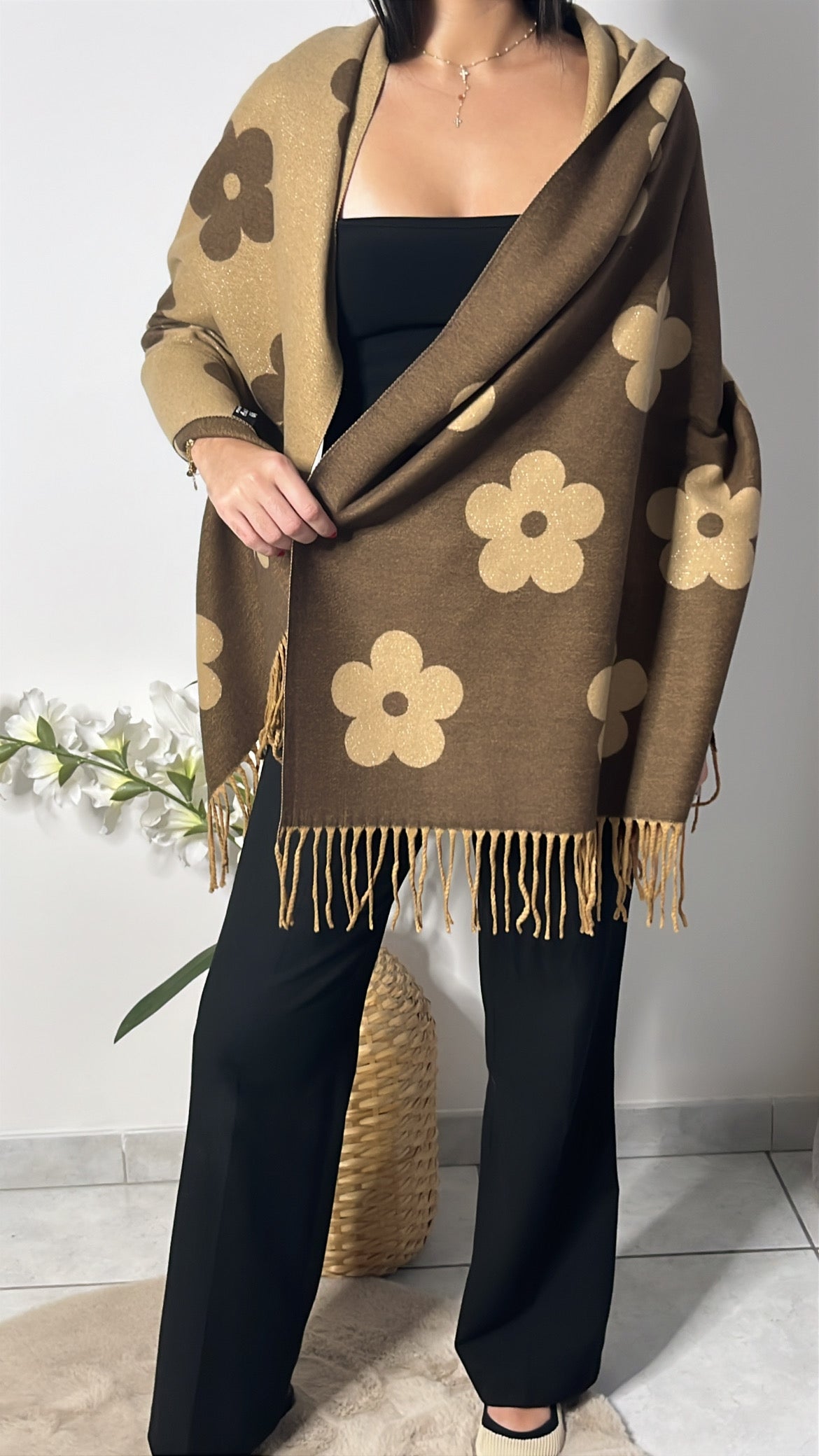  foulard à Fleurs 🌺 nouvelle, collection automne🍁