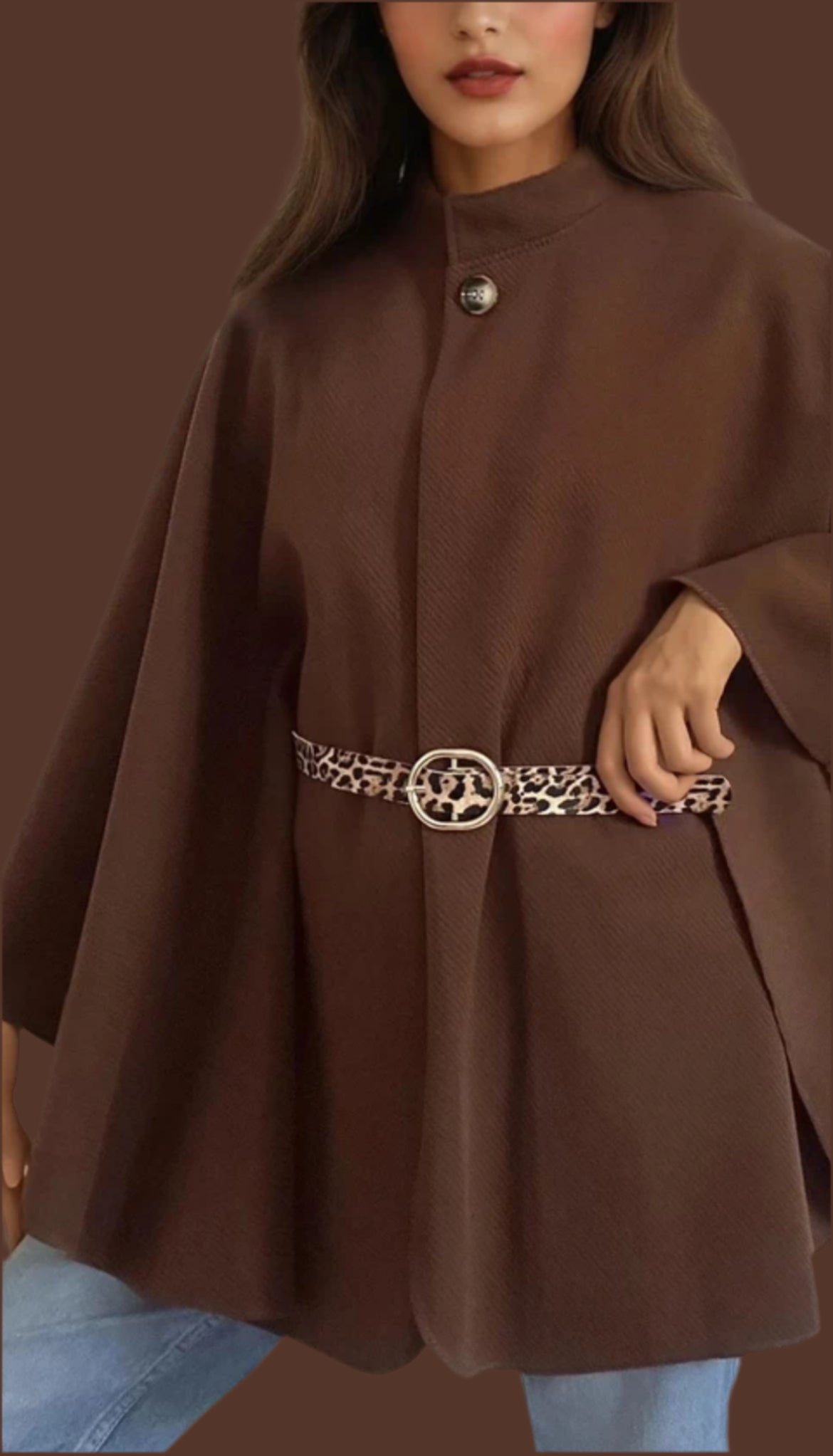 ✨ nouvelle, collection 🍁 Manteau cape chic Attention la ceinture est petite en taille pas de panique, vous pouvez mettre une ceinture fine de votre choix et de votre taille.
Tailles : 36 au 48
Composition : 100 % polyester
