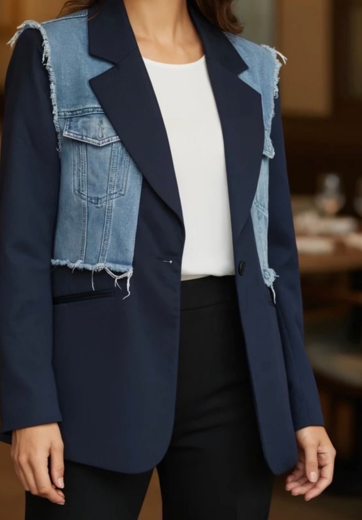 Blazer Deux-en-Un Effet de Nain